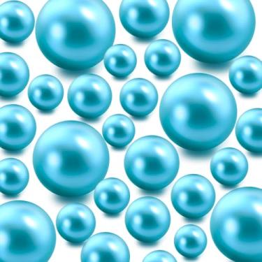 Imagem de Z-synka 60 peças de pérolas flutuantes sem furo e 500 peças de géis de água transparentes, contas de pérolas de ouro flutuantes para vasos velas flutuantes em casa, casamentos, mesas, centros de mesa,