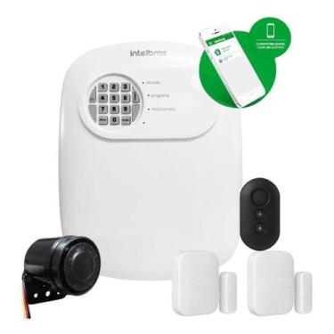 Imagem de Kit Alarme Sem Fio Intelbras ANM 24 NET com 2 Sensores e Acesso Via Ap