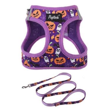 Imagem de Conjunto de arnês e coleira para cães PUPTECK para cães pequenos e méd