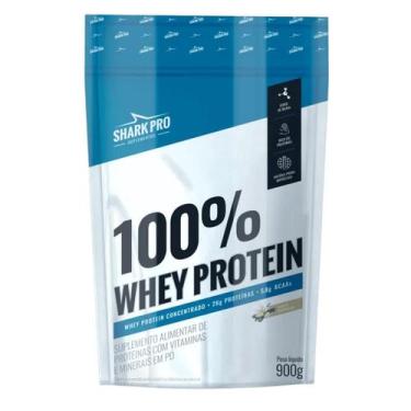 Imagem de 100% Whey Protein Refil 900g Shark Pro SABOR:BAUNILHA