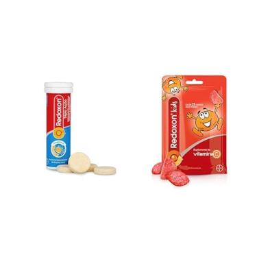 Imagem de Redoxon Kit Vitamina Tripla Ação 10 Comprimidos e Kids Morango 25 Gomas