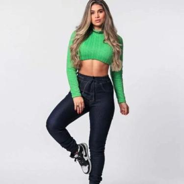 Imagem de Calça jeans feminina jogger - Capitãn 