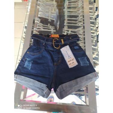 Imagem de Short jeans feminina, Azul