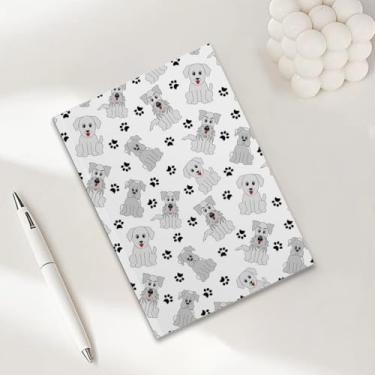 Imagem de Cadernos com estampa de cachorro fofo para trabalho, caderno de composição A5, caderno pautado na faculdade, agenda de viagem forrada para escrever anotações, presentes para amantes de cães 9