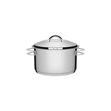 Imagem de Caçarola Tramontina Solar Funda Em Aço Inox Fundo Triplo Com Tampa E Alças 16 Cm 1,8 L