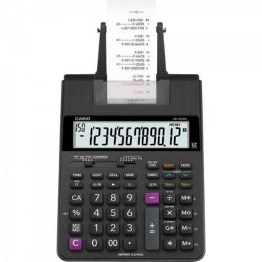 Imagem de Calculadora Com Bobina Casio Hr-100rc 12 Dígitos Bivolt Preta [f002]