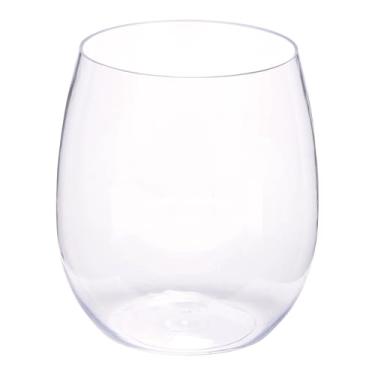 Imagem de WNA Copos de vinho Reserv 350 ml de plástico transparente sem haste, pacote com 64, descartáveis ou reutilizáveis, copos elegantes à prova de estilhaçamento, PET resistente a estilhaçamento