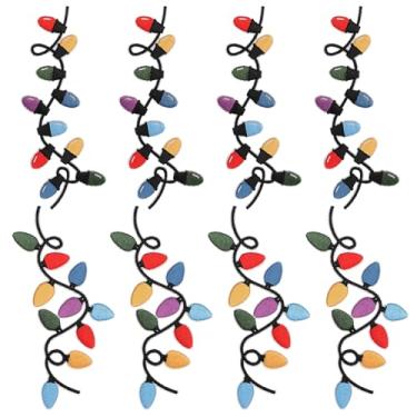 Imagem de mortd 8 peças de adesivos de luzes de Natal, apliques bordados de luzes de Natal, apliques de Natal, costurar/passar a ferro em remendos para Natal, inverno, artesanato, roupas, bolsas, decoração de