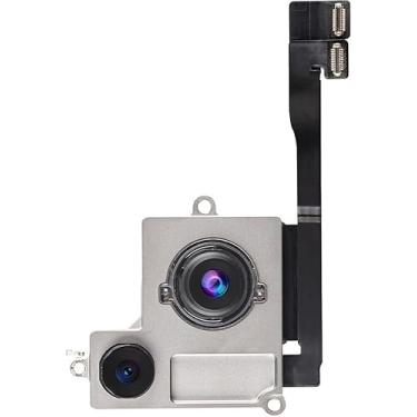 Imagem de Johncase Substituição genuína da câmera traseira para iPhone 15 Plus, foco automático original, lente principal autêntica de 48 MP e lente ultra grande angular de 12 MP, 100% testada, sem pop-up