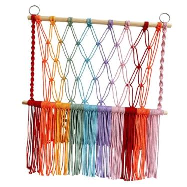 Imagem de Stuffed Animal Storage Hammock Plush Toys Holder Net Boho Macrame Cotton Rope Tapestry for Play Room Decoration, Colorful/401(Colorful)