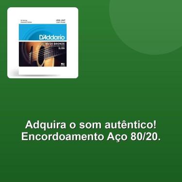 Imagem de Encordoamento Violão Aço 12 Cordas .010-.047 Addario Pct -20