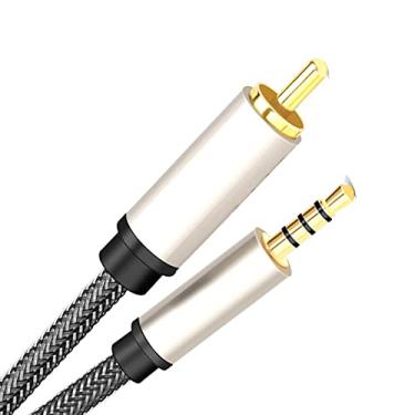Imagem de ZGUZMCMK Cabo Coaxial Digital de áudio E Vídeo RCA para Conector Macho de 3,5 Mm Sem Perdas, Adaptador de Entrada Auxiliar, Cabo Extensor Coaxial para Sistemas, 150 cm x 1 cm x 1 cm