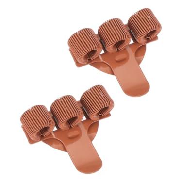 Imagem de PATIKIL 2 peças de clipe de caneta, 3 furos, clipe de metal, portátil, organizador universal para caderno, diário, escritório, escritório, escritório, prancheta, quadro branco, laranja