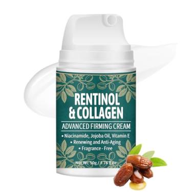 Imagem de Creme firmador 0,2% de retinol e colágeno sem perfume para rosto e pescoço com niacinamida e ácido hialurônico - hidratante facial antienvelhecimento para linhas finas, rugas, firmeza, pele hidratada