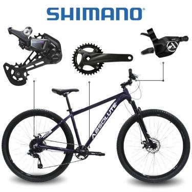 Imagem de Bicicleta Aro 29 Absolute Nero 5 Shimano Deore 12v Freio Hidráulico 13,5 Azul Mar