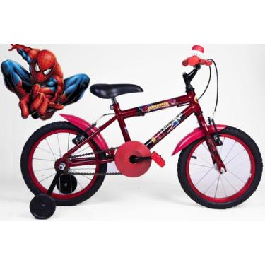 Imagem de Bicicleta Infantil Masculina Aro 16 - Vermelha - Personagem - OLK Bike