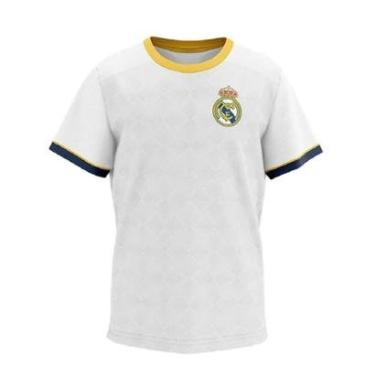 Imagem de Camiseta Braziline Real Madrid Coroa Juvenil - Branco-Unissex