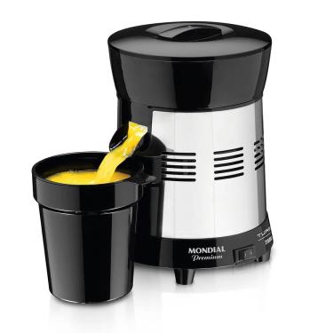 Imagem de Extrator de Suco Mondial Turbo Premium 1L 250W Preto/Inox Bivolt - E-10