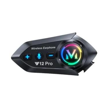 Imagem de Capacete De Motocicleta Bluetooth Y12 pro Com Intercomunicador De 500M