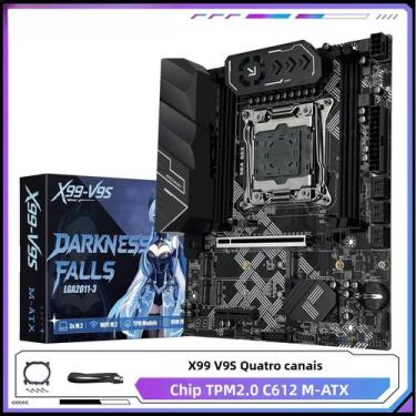 Imagem de Placa-Mãe X99 V9S LGA 2011-3 Para CPU Xeon E5, Suporte a RAM DDR4, 3 N