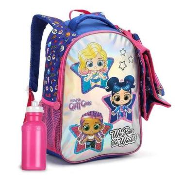 Imagem de Kit Mochila Glitt Girls Lol Meninas Escolar Infantil Costas, MI13984