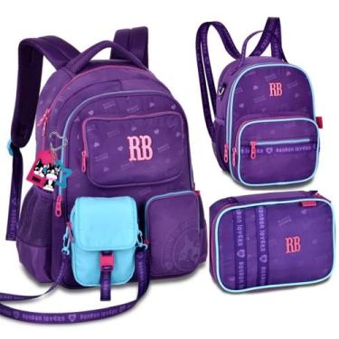 Imagem de Kit Mochila de Costas Com Bolinha Rebecca Bonbon Urban Mix Original La