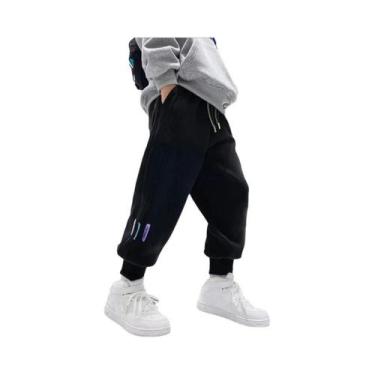 Imagem de Calças Casuais Listradas Soltas Para Meninos, Roupas Esportivas Para P