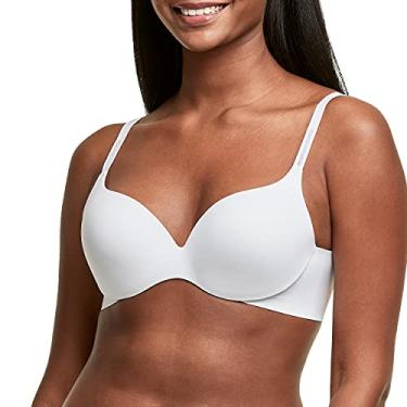 Imagem de Maidenform Sutiã Dreamwire feminino com aro suave nas costas, Branco, 34B