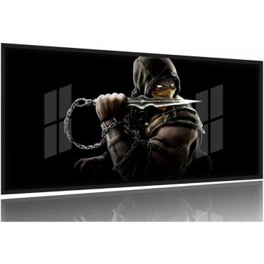 Imagem de Quadros Decorativos Mortal Kombat 130x60 Moldura Preta 2x2