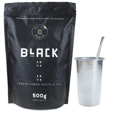 Imagem de COPO DE TERERÉ ALUMÍNIO + BOMBA DE TERERÉ + BLACK ERVA 500G (Hortelã Ice)