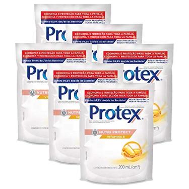 Imagem de Kit Refil Sabonete Líquido Protex Nutri Protect Vitamina E 200ml com 6 unidades