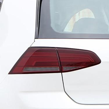 Imagem de LAVIYE Carro farol tonalidade preto película protetora retrofitting anti arranhão adesivo TPU transparente, para GOLF MK7 MK7.5 2014-2020