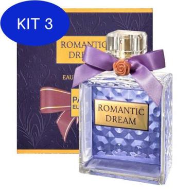 Imagem de Kit 3 Romantic Dream Paris Elysees Perfume Eau De Parfum