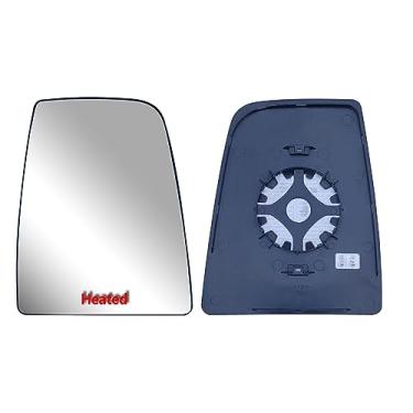 Imagem de Espelho lateral direito do passageiro de substituição superior vidro principal aquecido com placa traseira para Ford Transit T150 T250 T350 T350HD de 2010 a 2023