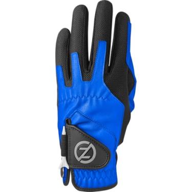 Imagem de Luva de golfe masculina sintética Zero Friction com ajuste de compressão, ajuste universal, tamanho único, Individual, Azul, One Size