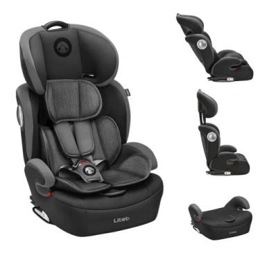 Imagem de Cadeirinha Cadeira De Bebê Para Carro Infantil Isofix Cinza Litet - Li