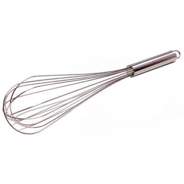 Imagem de Batedor Grande De Ovos Clara E Massa Manual Inox 40 Cm Fuet - Novo Sec