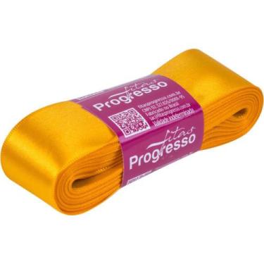 Imagem de Fita de Cetim 38MM 10M Amarelo Ouro 038 - Fitas Progresso