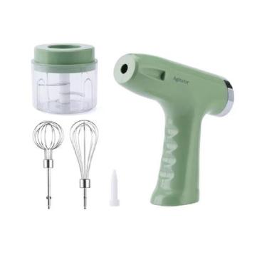 Imagem de Mini Processador Com Lâminas Batedor De Ovos 3 Em 1 Portátil - EMB-UTI