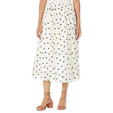 Imagem de Buffalo David Bitton Saia feminina Shay Midi, Bolinhas, GG