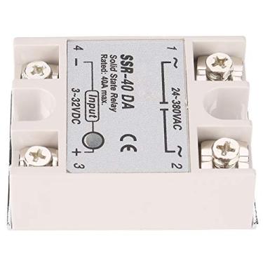 Imagem de Relé de Estado Sólido DCAC Monofásico SSr 40DA 40A Entrada 3-32V DC Saída 24-380V AC Módulo de Controle de Automação de Comutação Rápida de Alta Eficiência para Ambientes Adversos