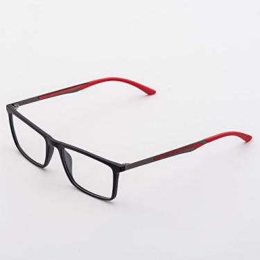 Imagem de Armação Óculos de Grau Masculino Retangular Jacob- Óculos Sunrise, Pre