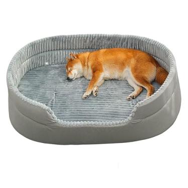 Imagem de Dog Kennel, Large Dog Bed, All Season Dog Sleeping Pad, Soft And Comfortable Dog Sofa,Cat Litter, Washable(Gray,80 * 65 * 23cm)