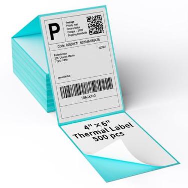 Imagem de Etiquetas de Remessa Térmica MFLABEL 4x6 - Pacote com 500 Etiquetas