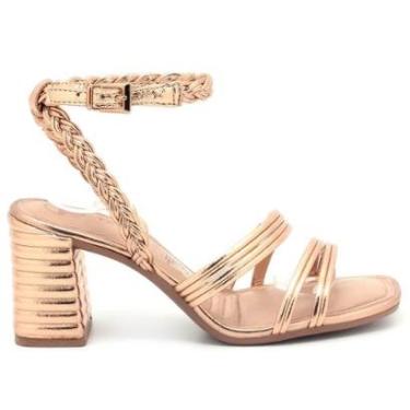 Imagem de Sandália Tanara Salto Bloco Tira Tornozelo Feminino T8112-Feminino