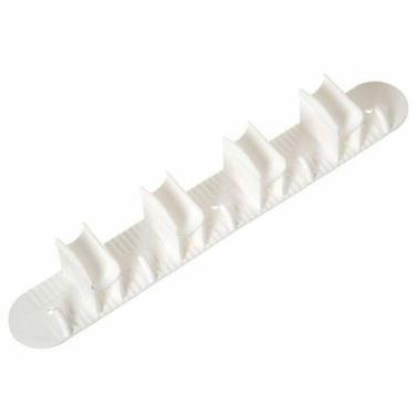 Imagem de Porta Vassouras 4 Encaixes Branco Suporte de Parede - Nitron, Suporte 