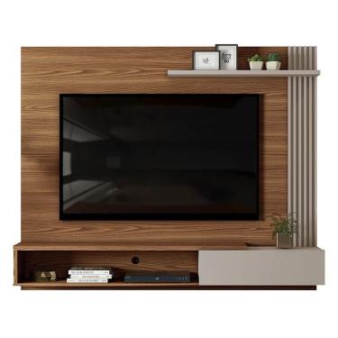 Imagem de Painel para TV Flox Carvalho Nobre Griz - Dj Móveis