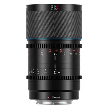 Imagem de SIRUI Lente anamórfica Saturn 35 mm T2.9 1.6X Full Frame de fibra de carbono, lente Cine para câmeras de montagem X, 418 g (Blue Flare)