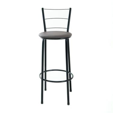 Imagem de Cadeira alta três arames para Cozinha Bar Bancada Gourmet (MARROM)