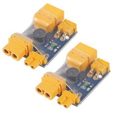 Imagem de DWEII 2 Peças De Proteção Contra Fumaça Para Drone Fpv, Curto-Circuito Xt30/Xt60 Lipo, Interruptor Detecção Segurança Com Alarme Sonoro, Bateria A 6 Segundos, Corrida Rc Quad